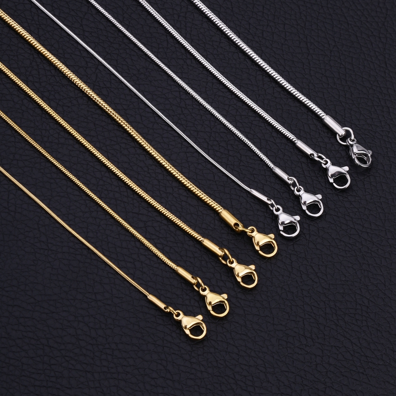 Lobster Clasp Silver - 925 Ayar Gümüş Yılan Zincir Kolye