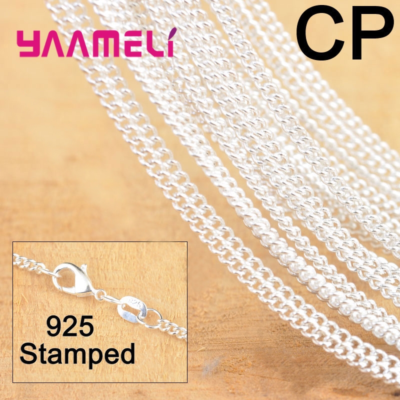 Lobster Clasp Silver - 10 adet sıcak satış 18 inç