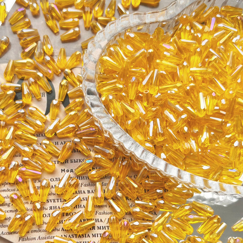 Jewelry Making Event - Yönlü AAA Su Damlası Şeklinde Boncuklar,