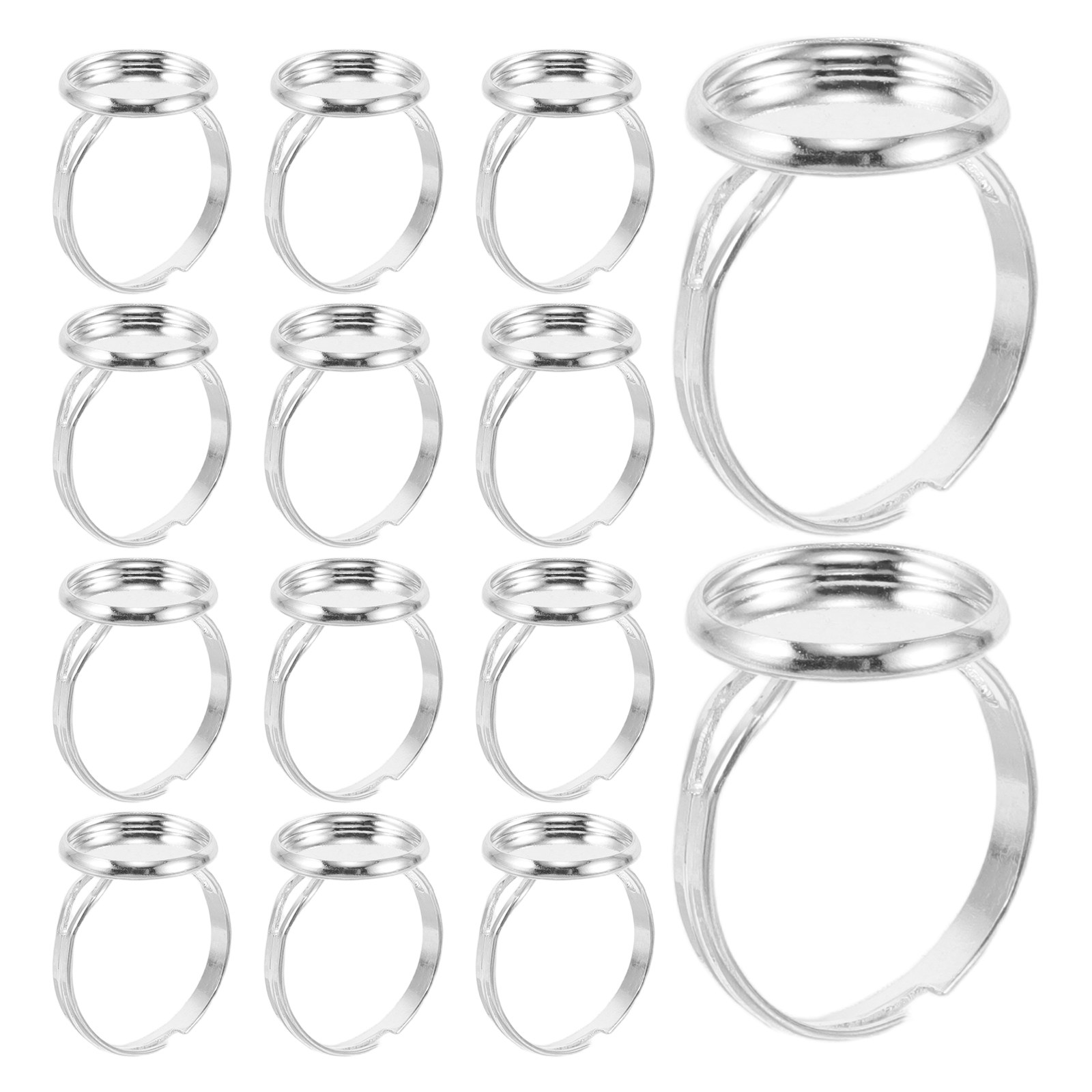 Jewelry Making Ring Tool - 60 Adet Ayarlanabilir Yüzük Tabanı Boş