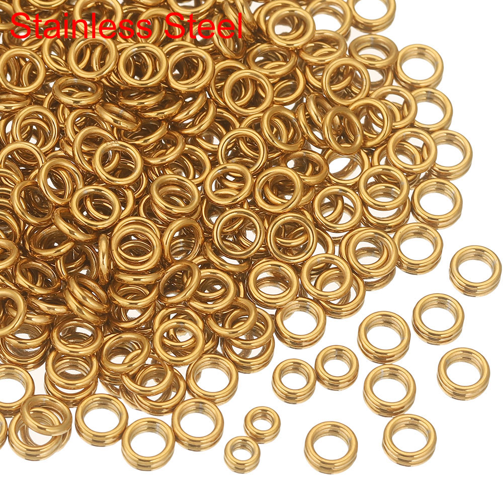 Jewelry Making Ring Tool - 50 adet Paslanmaz Çelik Kapalı Atlama