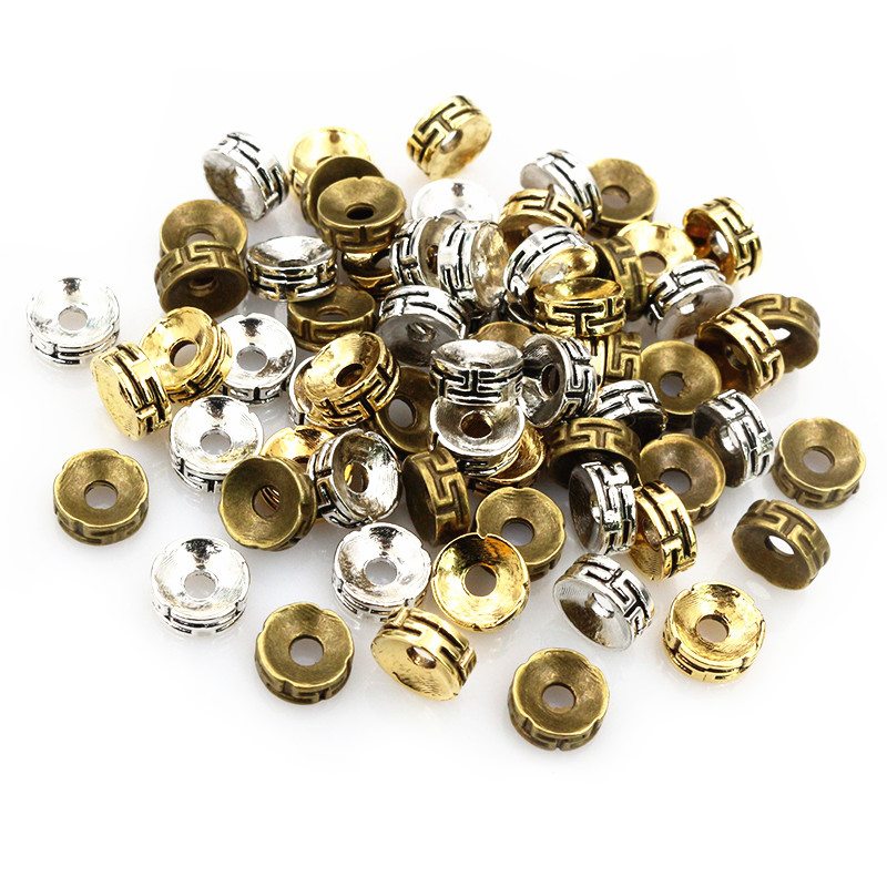 Eyepin Ball End - 50 adet 7.5x3mm Spacer boncuk bronz
