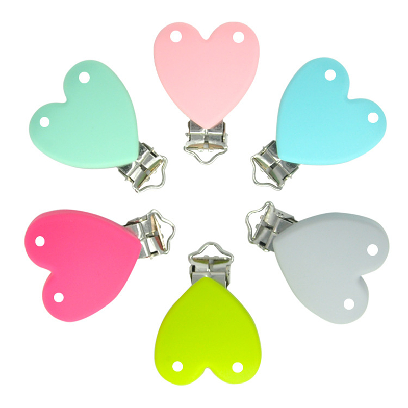 Jewelry Making For Dummies - 10 adet silikon klipler yuvarlak kalp
