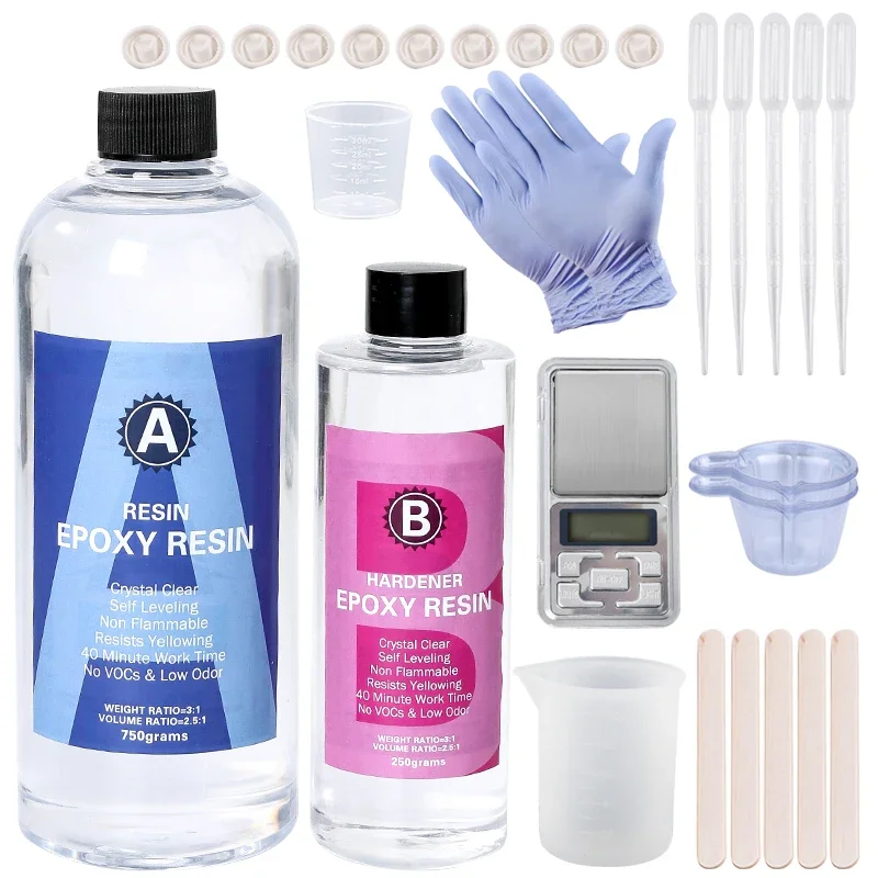Jewelry Making Gloves - Kolay Karıştırmalı Epoksi Reçine Kiti Kristal