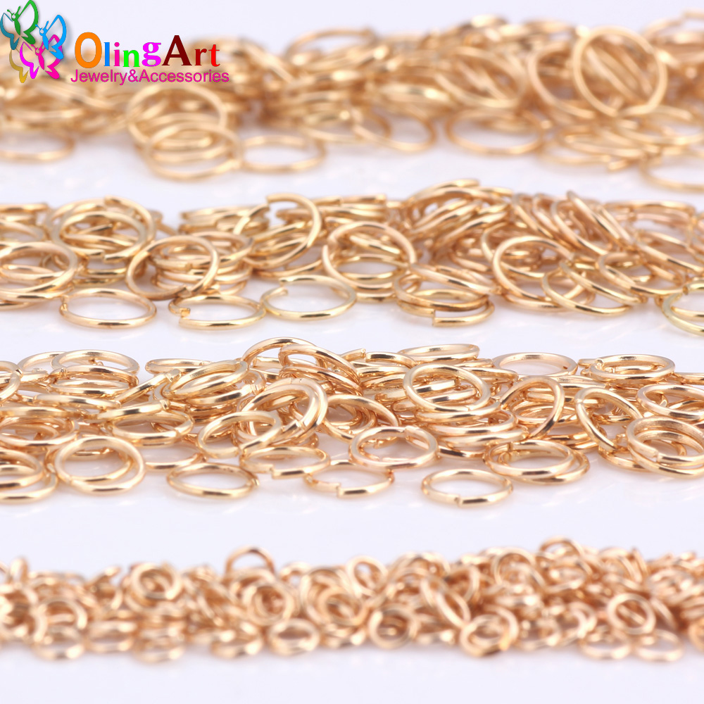 Jump Ring Assorted - OlingArt KC Altın Kaplama Bağlantı Halkası