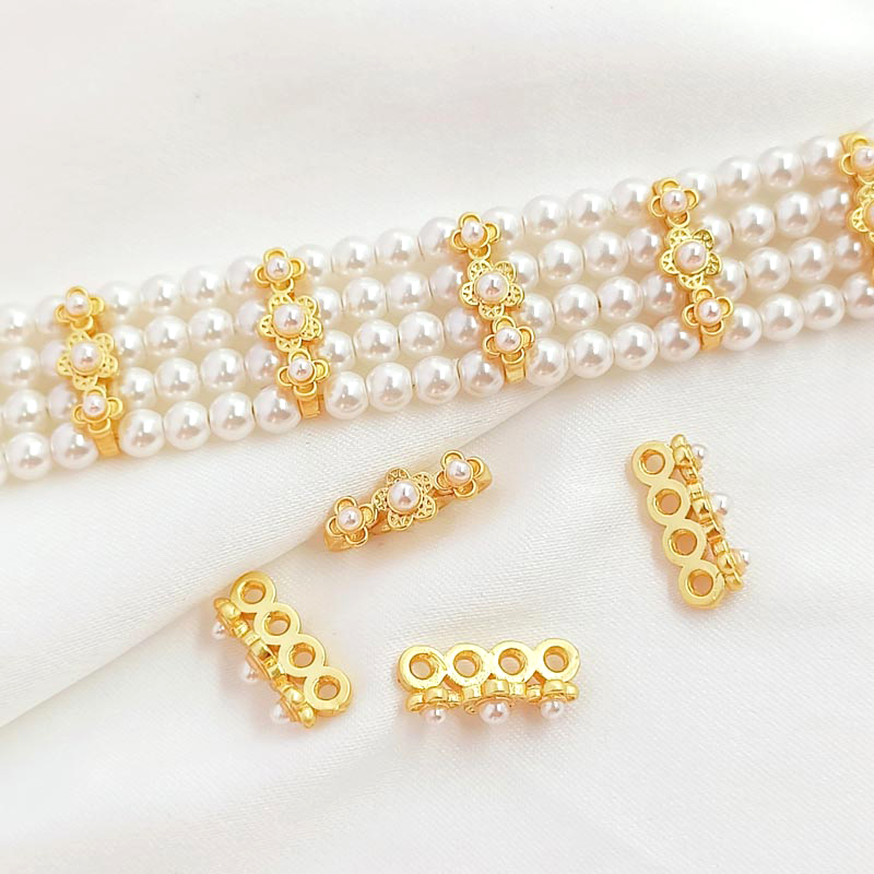 Jewelry Making For Dummies - 5 parça kukla altın dört delik