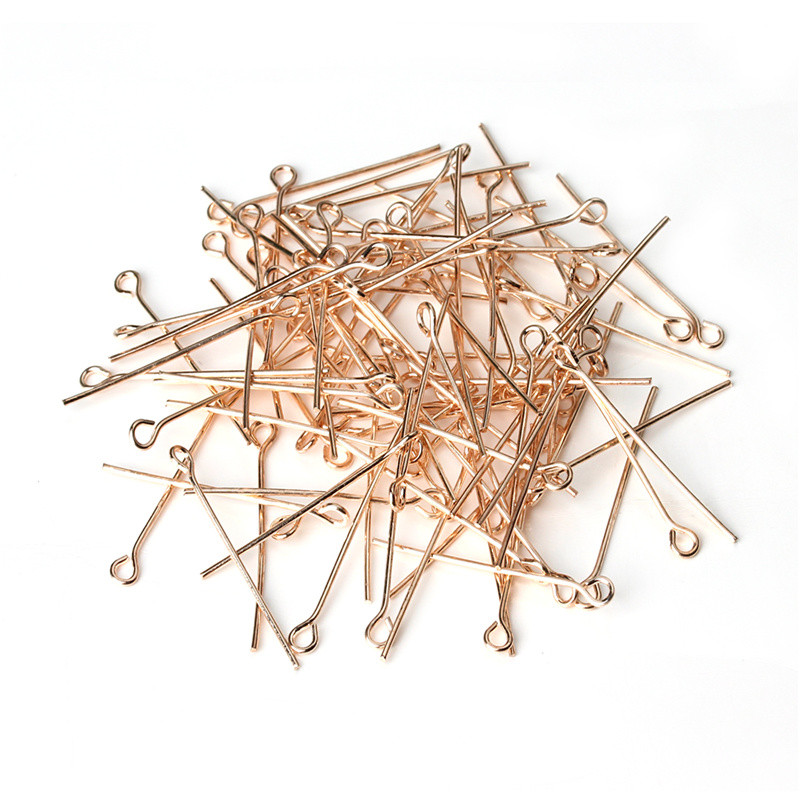 Jewelry Making Rivets - 200 adet/grup 50mm Gül Altın Renk