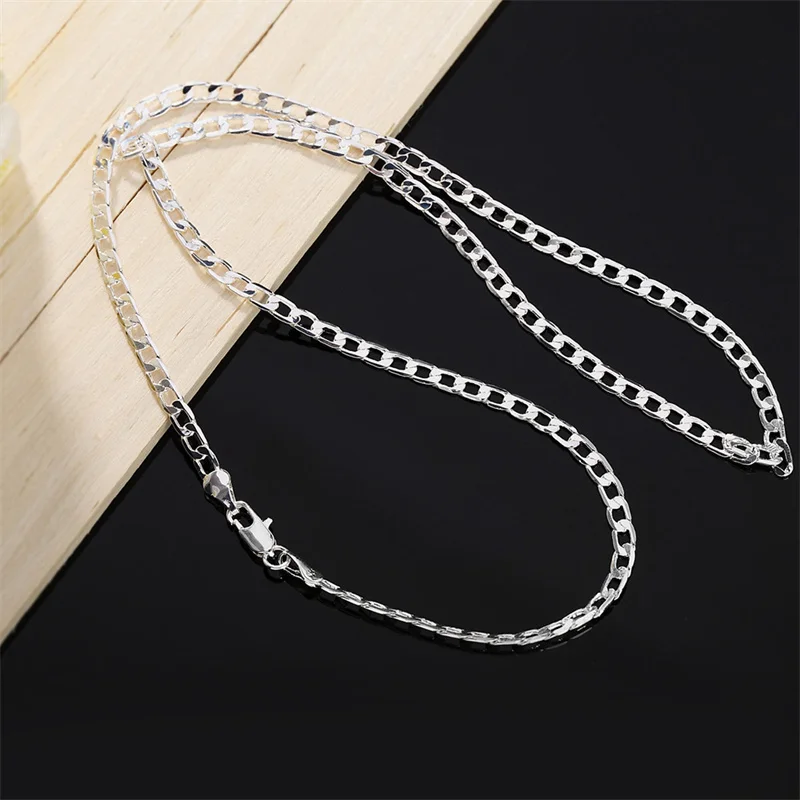 Lobster Clasp Silver - Erkek 925 Ayar Gümüş Kolye 2/4/6/8/10/12MM