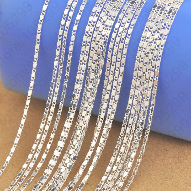 Lobster Clasp Silver - Toptan 10 ADET 16 ''-30'' 925