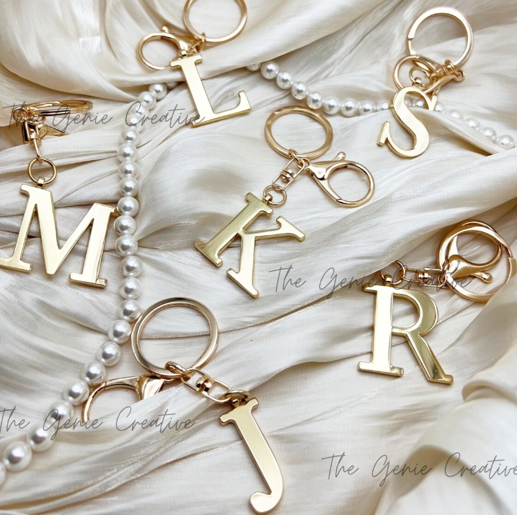Lobster Clasp Silver - Paslanmaz Çelik 3D Harfli Anahtarlık 4