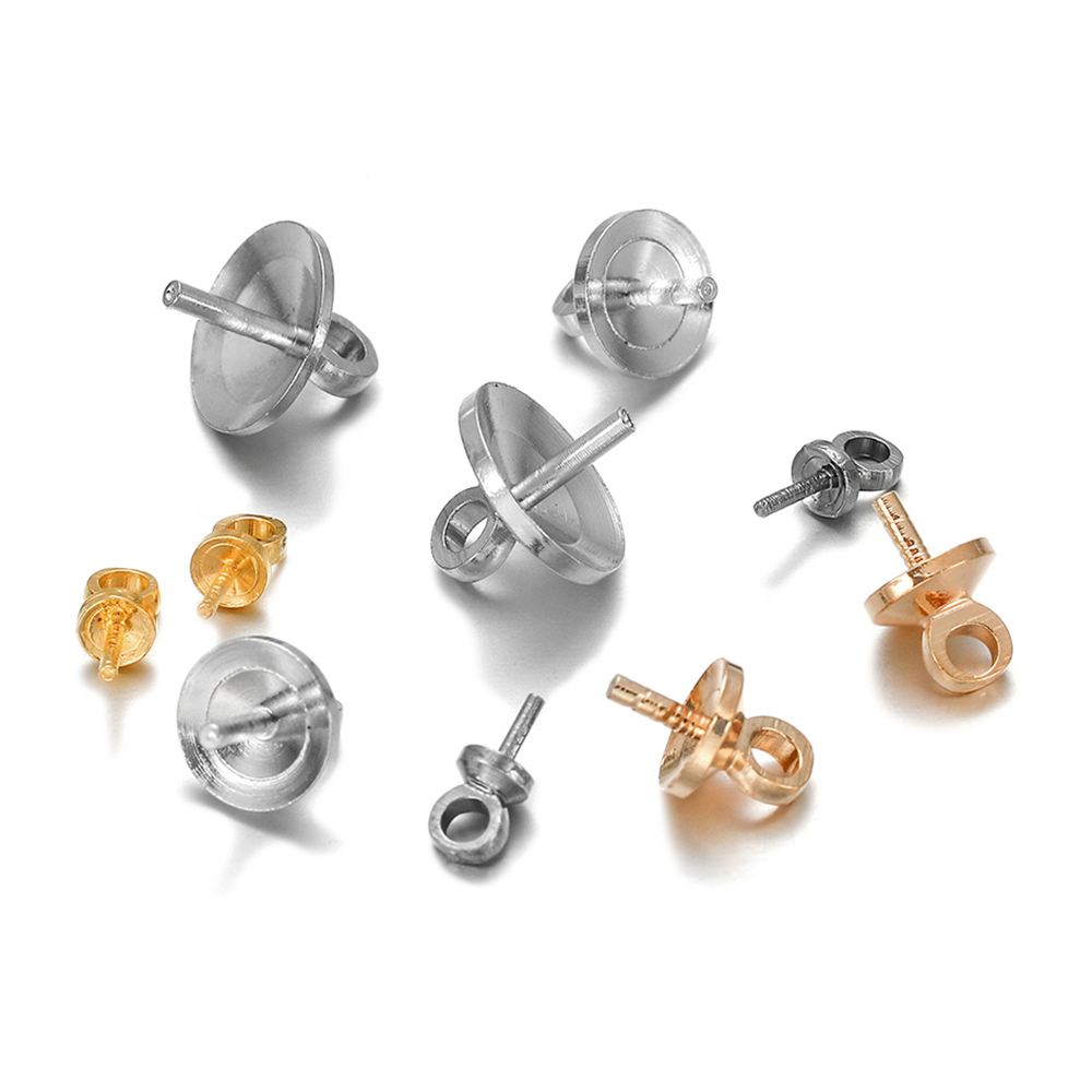 Jewelry Making Rivets - 50-100 adet/grup Pirinç Yarım delik Charms