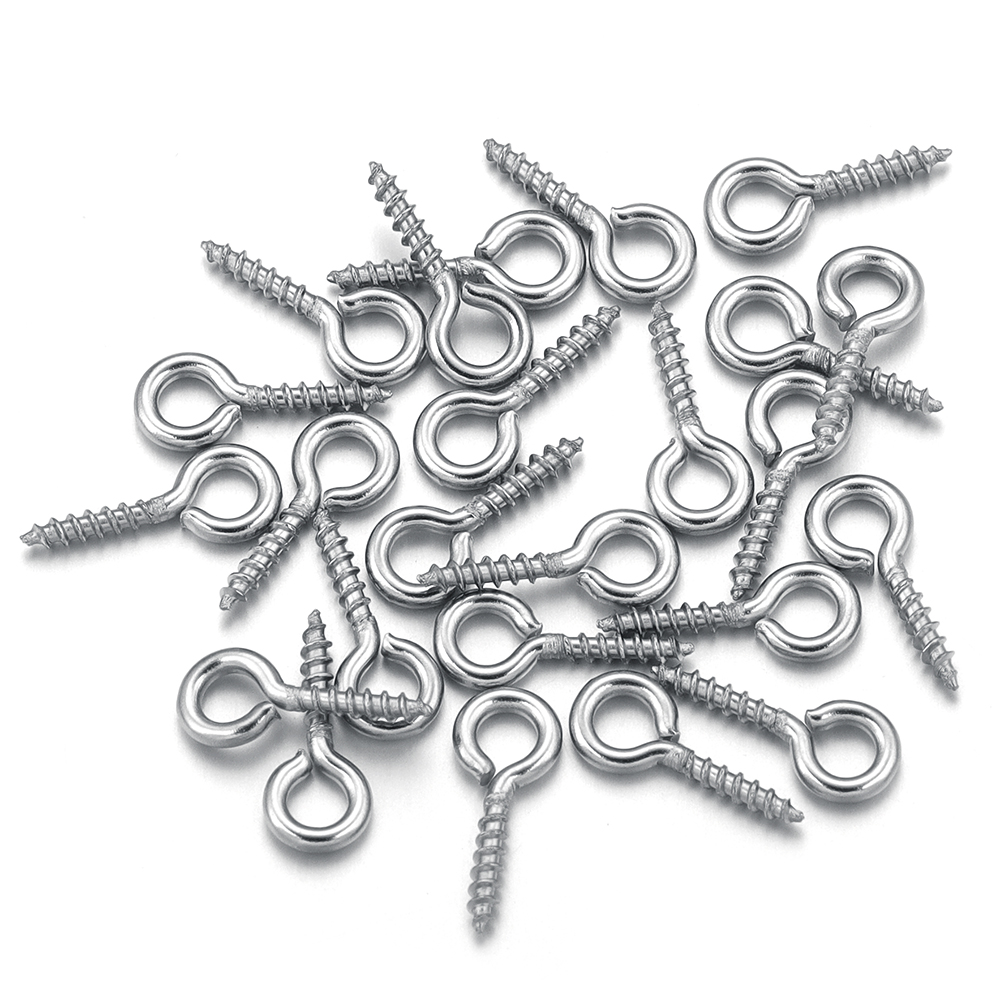 Jewelry Making Rivets - 100 adet/grup Paslanmaz Çelik Mini Vida