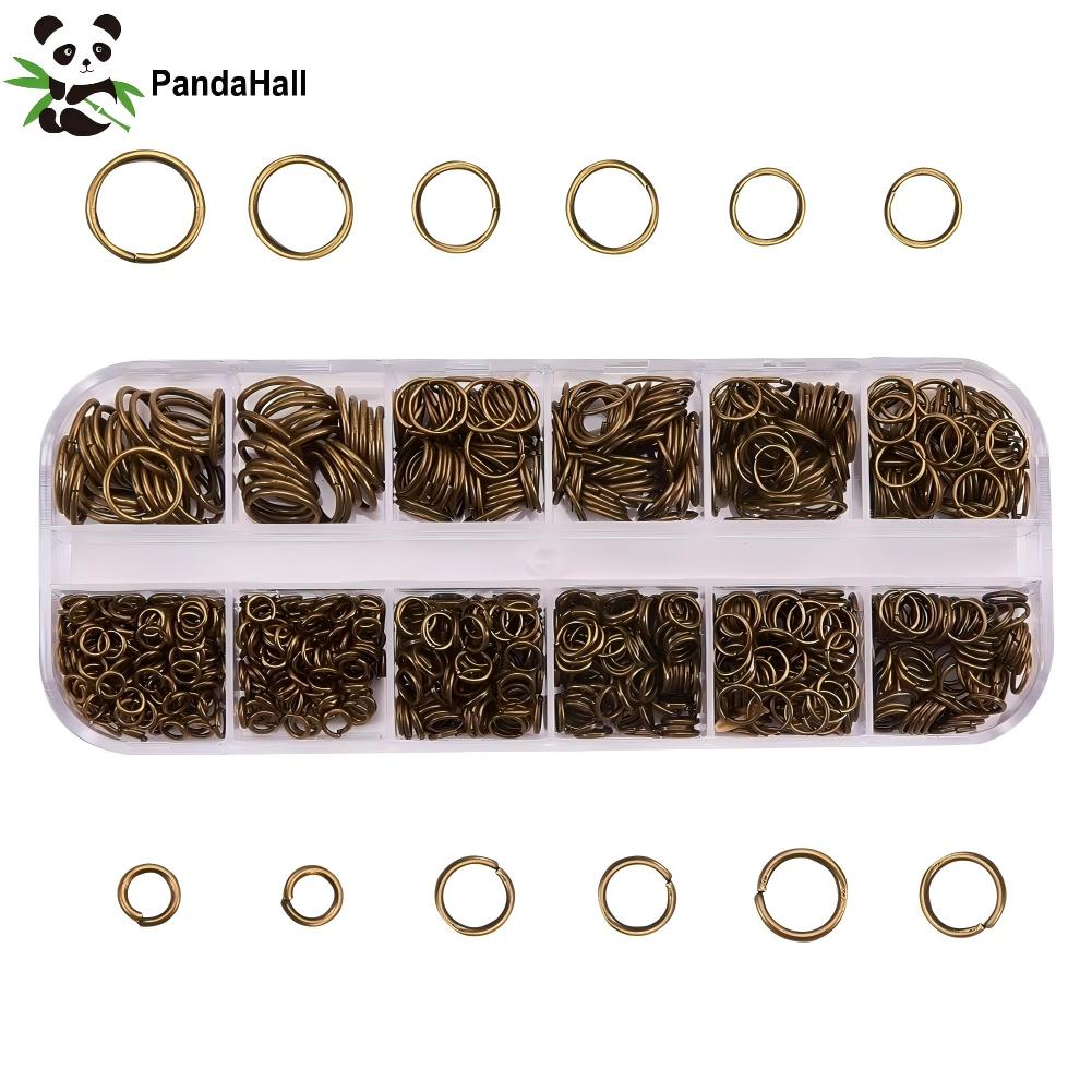Jump Ring Assorted - PandaHall Yaklaşık 1000 adet Demir Atlama