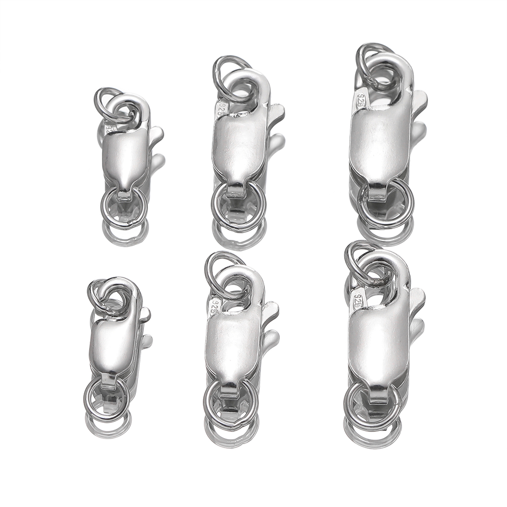 Lobster Clasp Silver - 2 adet katı gümüş ıstakoz tokaları