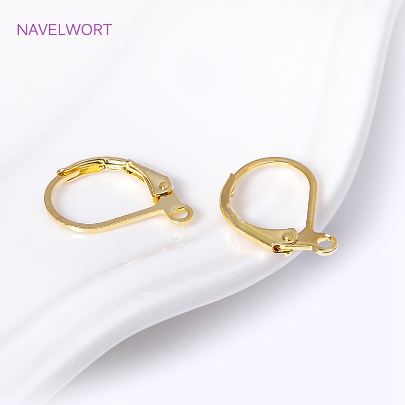 Jewelry Making Ring Tool - Moda fransız küpe kolu-geri küpe 18K