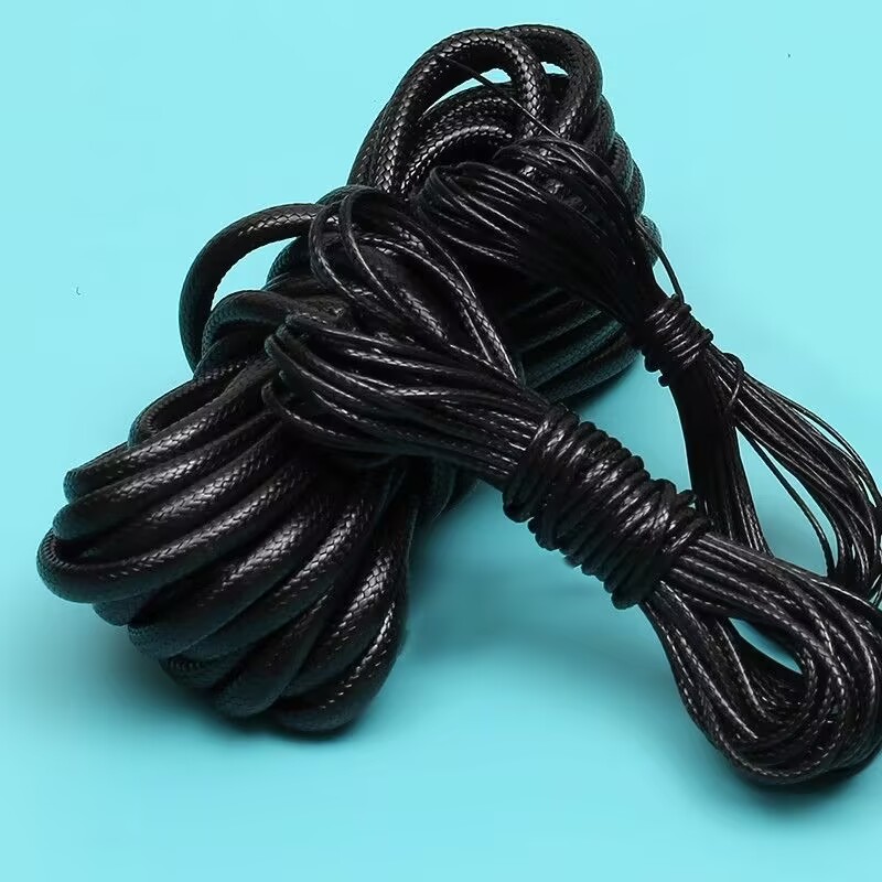 Jewelry Making Event - 0.5/1.0/1.5/2/2.5/3.0/5mm Siyah Mumlu Kordon İp PU