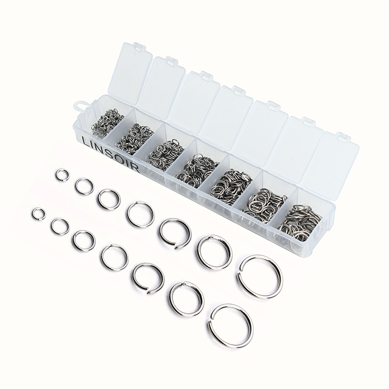 Jump Ring Assorted - 770 adet/grup Mix boyutu açık atlama