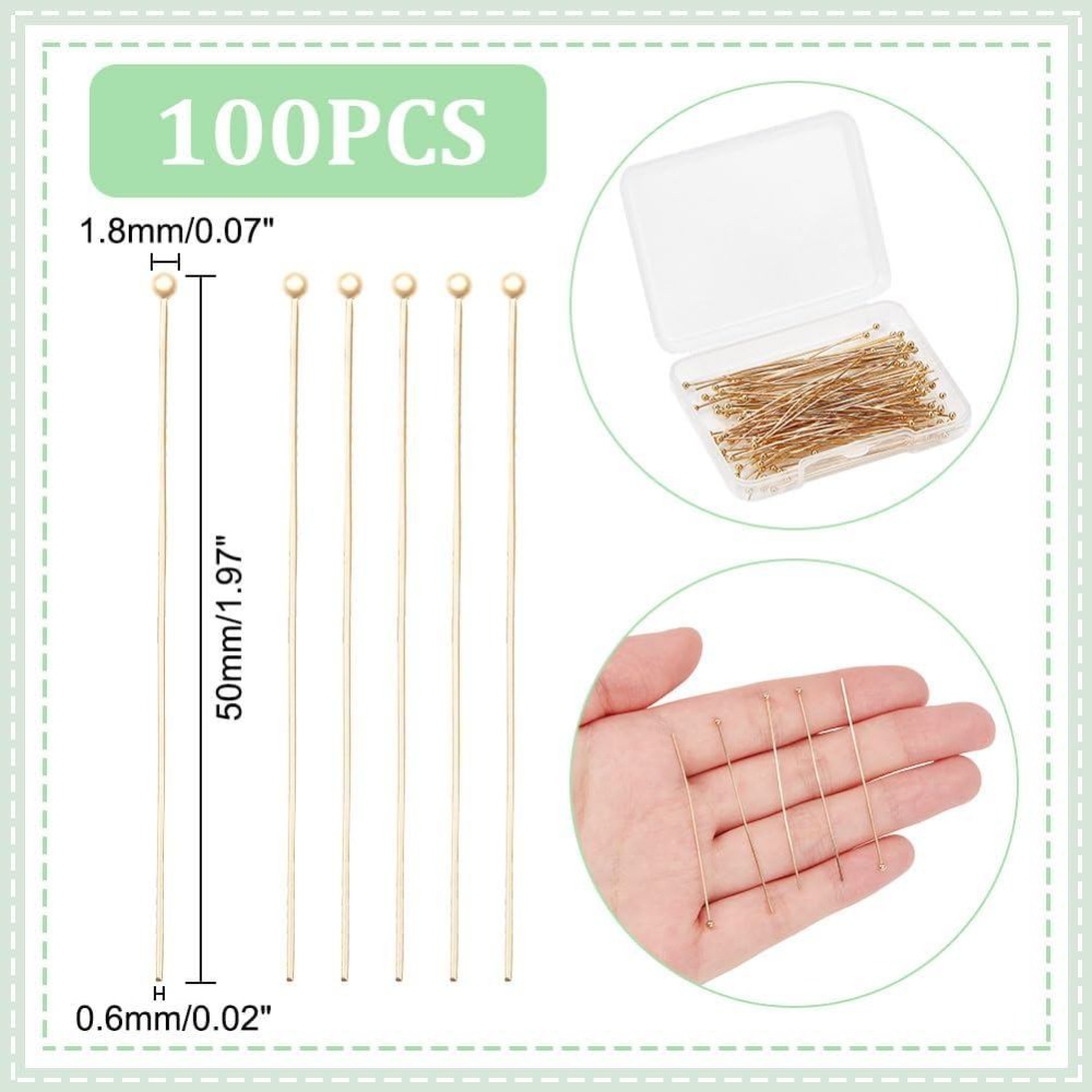 100 Adet Gerçek 24K Altın Kapl - Eyepin Ball End incelemesi ve fiyatı