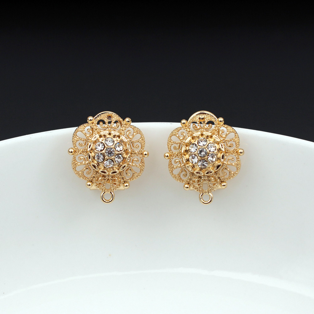10 çift CZ Çiçek Küpe, Halka A - Jewelry Making Dubai incelemesi ve fiyatı
