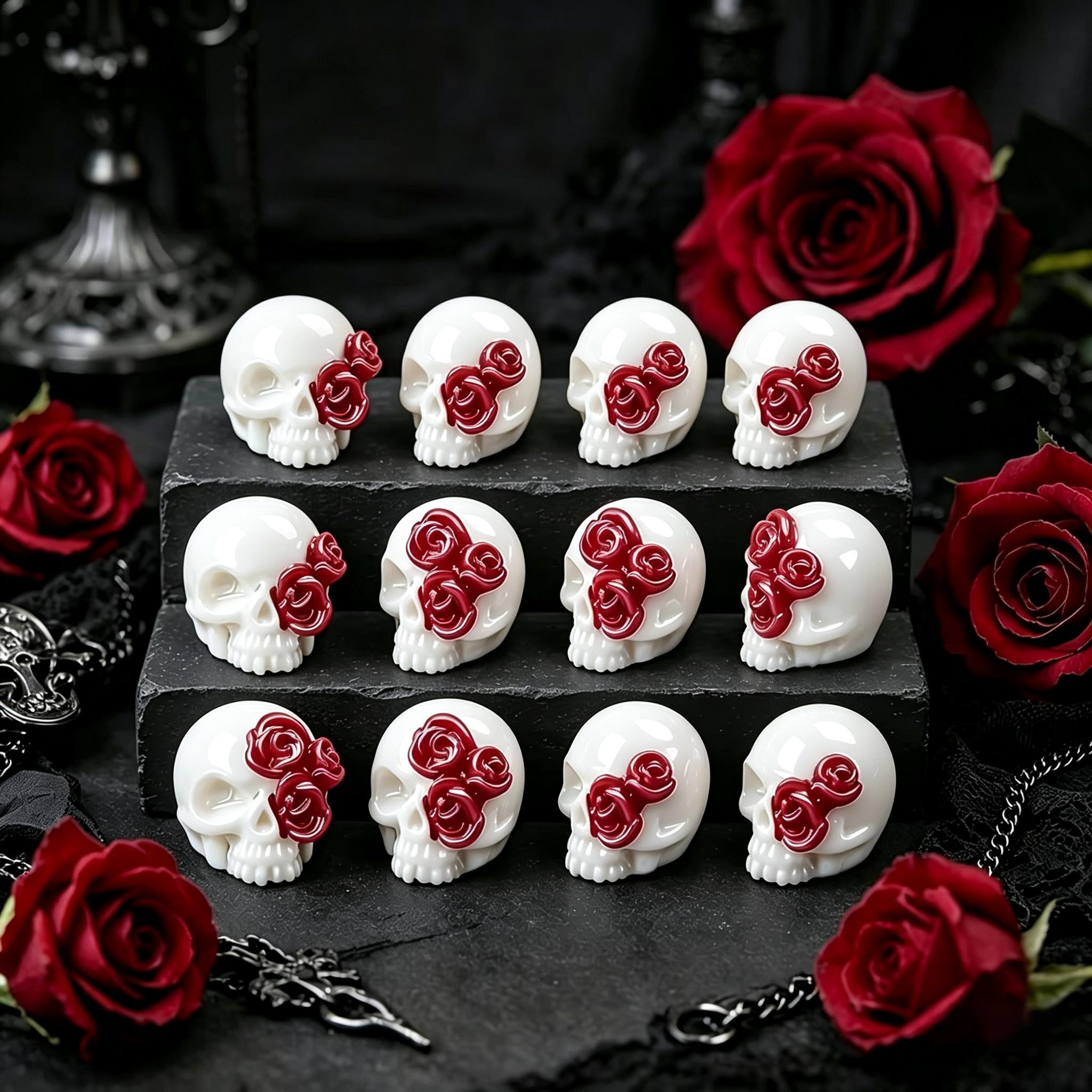 3D Gül Kafatası Reçine Kolye G - Jewelry Making Event incelemesi ve fiyatı
