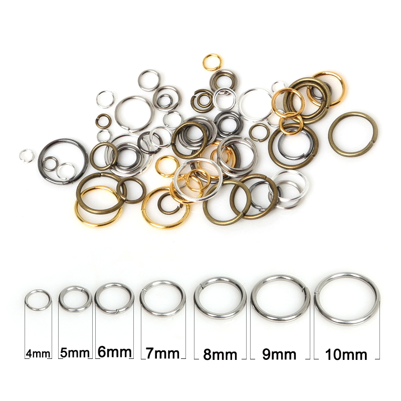 50-500 adet 3-18mm döngü anaht - Jump Ring Assorted incelemesi ve fiyatı