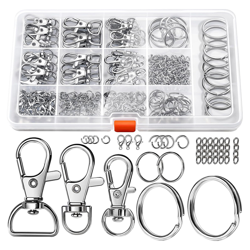 265 adet Metal anahtarlık seti - Lobster Clasp Silver incelemesi ve fiyatı