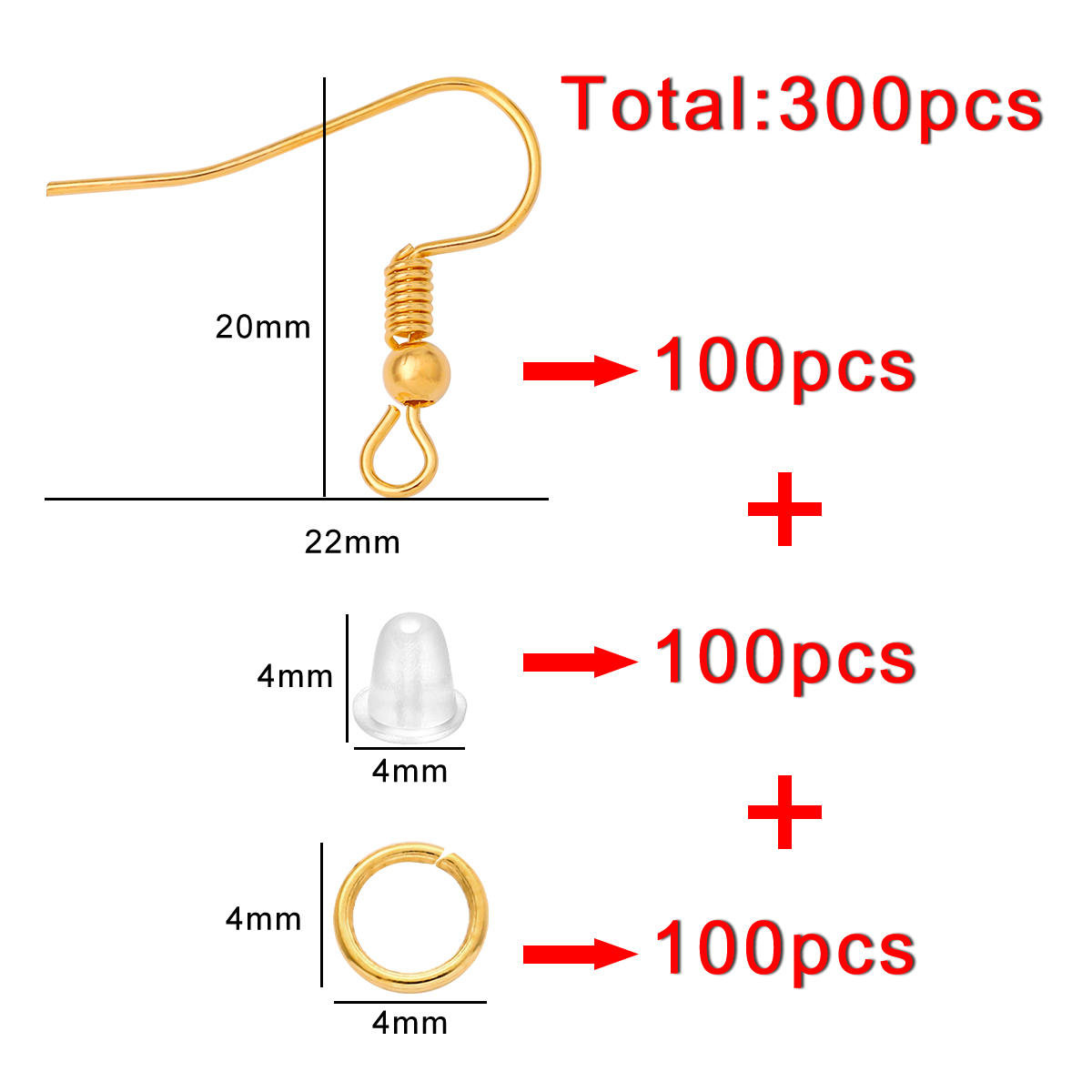100-300 adet/grup Hipoalerjeni - Jump Ring Assorted incelemesi ve fiyatı