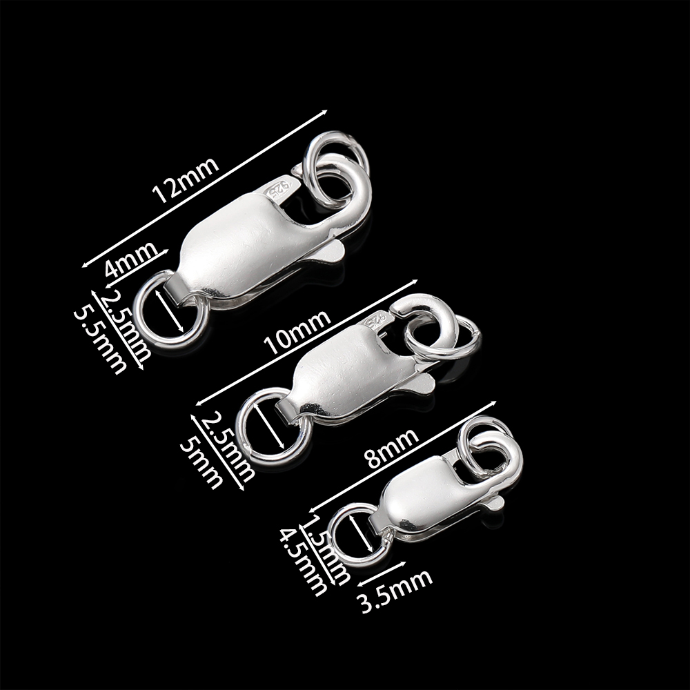 2 adet katı gümüş ıstakoz toka - Lobster Clasp Silver incelemesi ve fiyatı
