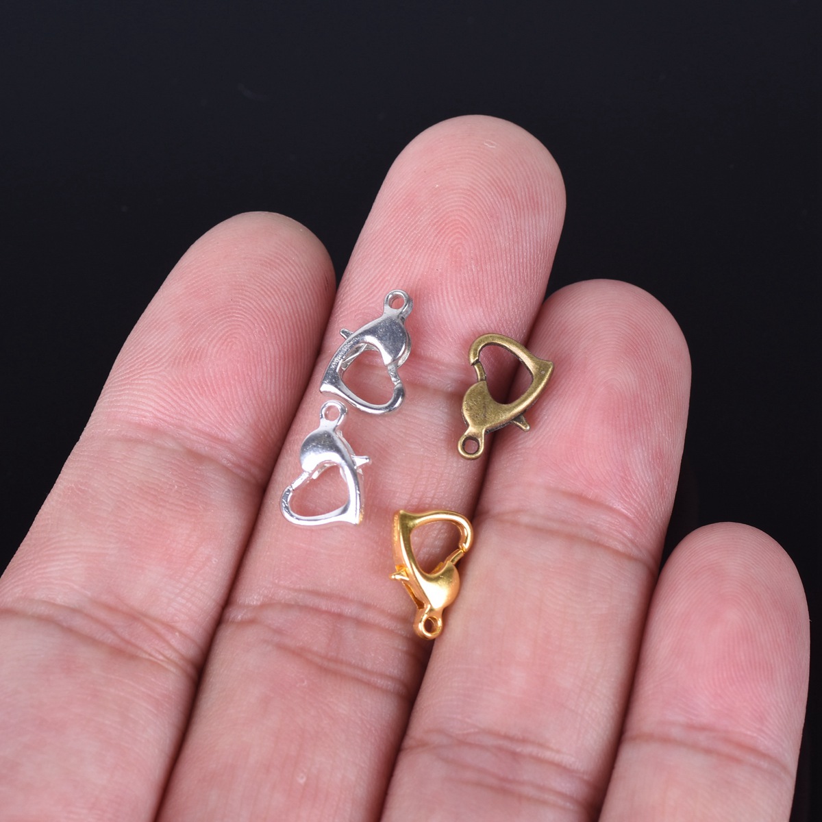 30 adet 12x8mm altın/gümüş/bro - Lobster Clasp Silver incelemesi ve fiyatı