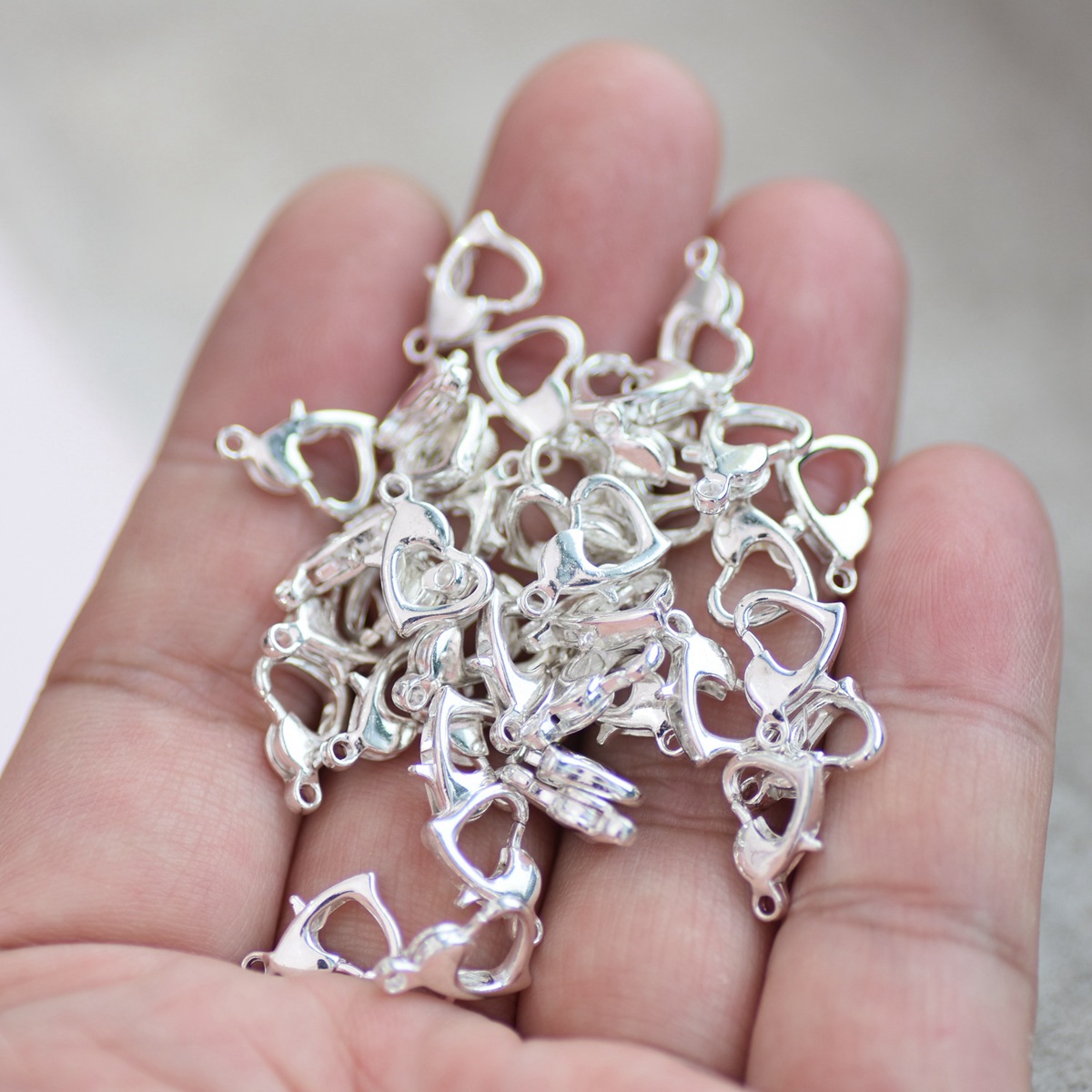 30 adet 12x8mm altın/gümüş/bro - Lobster Clasp Silver incelemesi ve fiyatı
