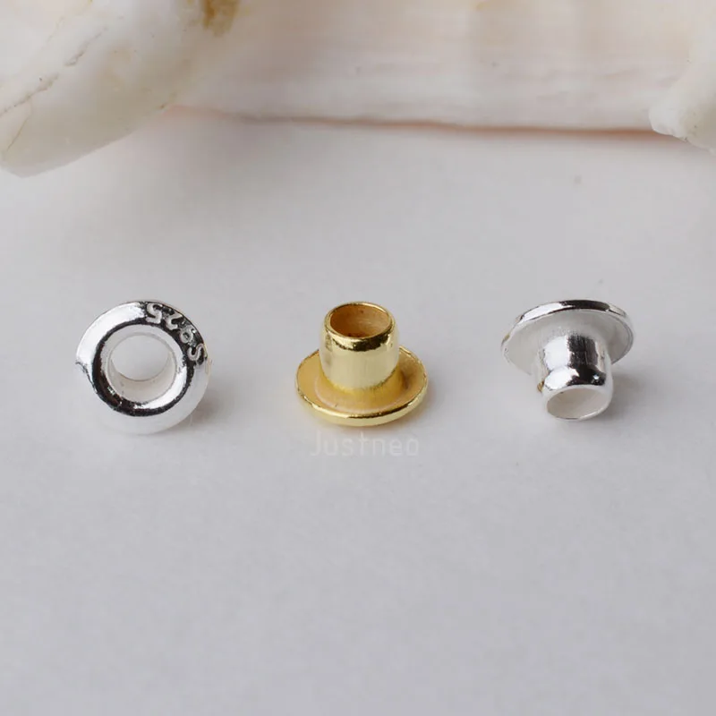 925 Ayar Gümüş Grommet Kuşgözü - Jewelry Making Rivets incelemesi ve fiyatı