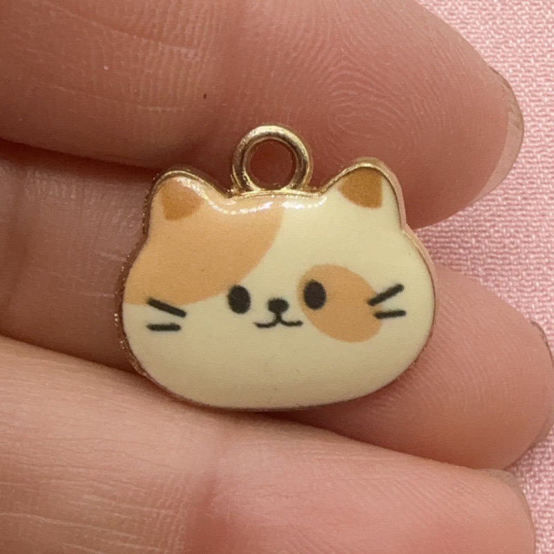 12 adet Baskılı Kedi Kafası Al - Jewelry Making Party incelemesi ve fiyatı