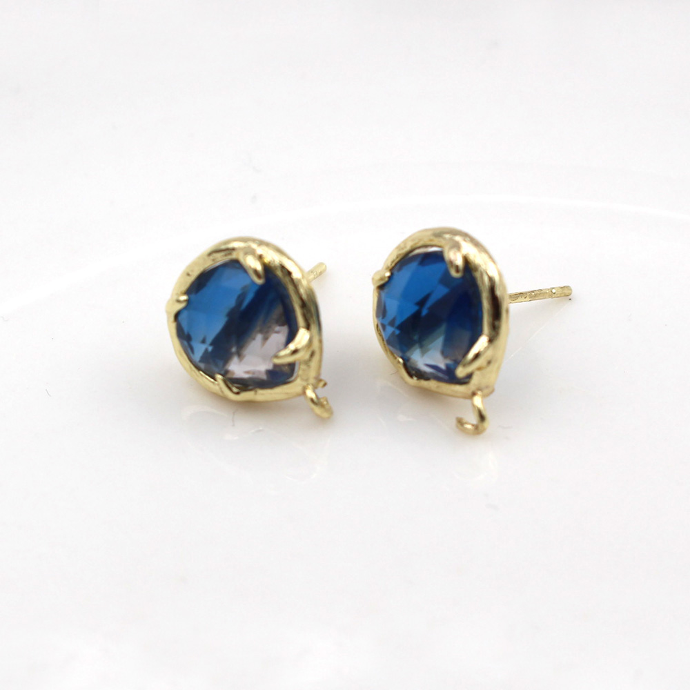 10 çift Kalp Şeklinde Mavi Kır - Jewelry Making Dubai incelemesi ve fiyatı